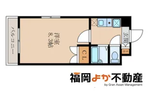 クリムゾン博多【8階】の間取り