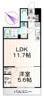 ボルドール【4階】の間取り