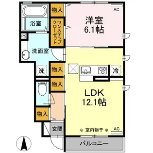 Live葵【1階】の間取り