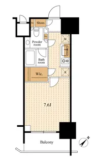 パークリュクス白金高輪【12階】の間取り