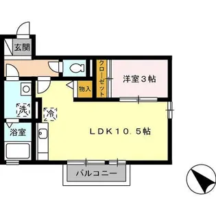 エスタシオーネ大町【1階】の間取り