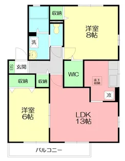 アーバンクレストB【2階】の間取り