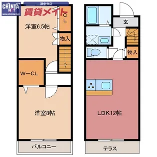 ベルフォレスト【2階】の間取り
