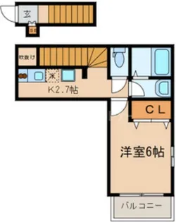 カーサ大和町【2階】の間取り