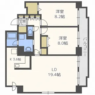 アルテシア【7階】の間取り