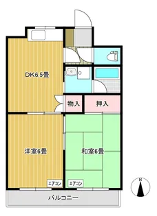 南林間グローブマンション【2階】の間取り