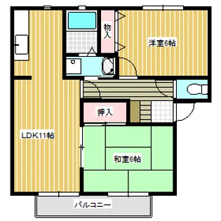 フォレスト東平島 C棟【1階】の間取り