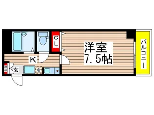 グローバル壱番館【4階】の間取り