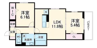 レジデンスヒルトップX【2階】の間取り