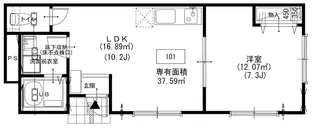 villa fiore【1階】の間取り