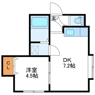 グランシャリオ北大【1階】の間取り