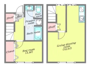 スカイピア【2階】の間取り