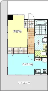 サンマリーナ汐入【9階】の間取り