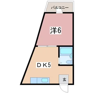 ピーチジョー県大【2階】の間取り