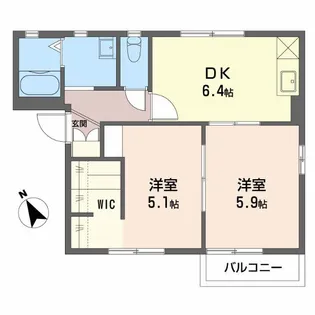 マノワール神ノ輪 B【1階】の間取り