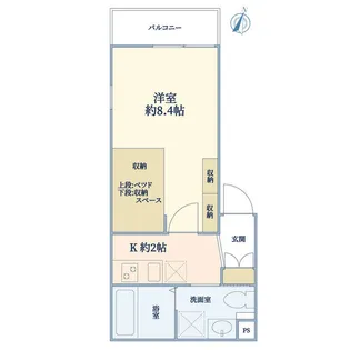 CITY COURT西新宿【3階】の間取り