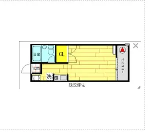 リバーハイツ【2階】の間取り