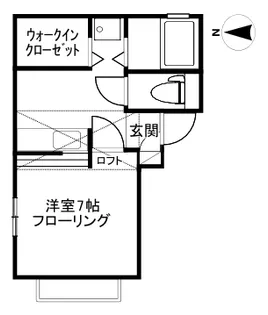 ツインヒルズA棟201【2階】の間取り