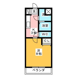 グローリーノーブル【3階】の間取り