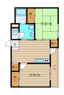 大泉グリーンハイツ【3階】の間取り
