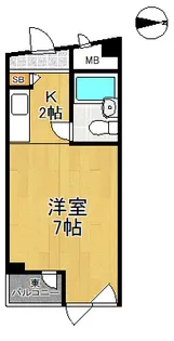 プリエールJR塚口駅前【3階】の間取り