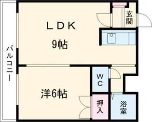 ウイング信濃【4階】の間取り