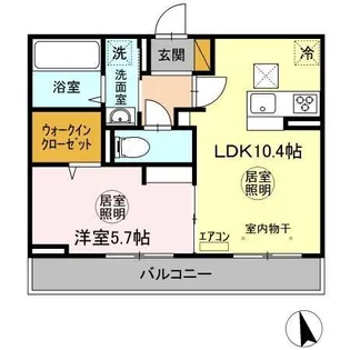 コートドゥエ【3階】の間取り