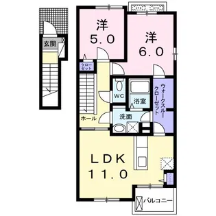 コンテッサ【2階】の間取り