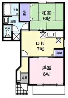 T&Tレジデンス牛浜【1階】の間取り
