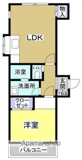 ホリホックイン萩丘【1階】の間取り