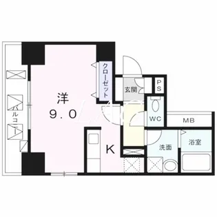 ベルク ブルーメ タクミ【10階】の間取り