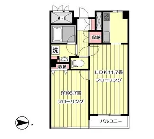 池袋ウエストヒルズ【7階】の間取り