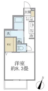 ロンサールB棟【1階】の間取り