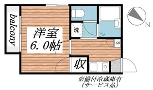 グレース市川【1階】の間取り