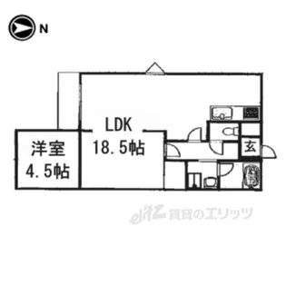 グリーンフィールド平城山【3階】の間取り