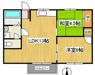 レインボーヴィラ【2階】の間取り