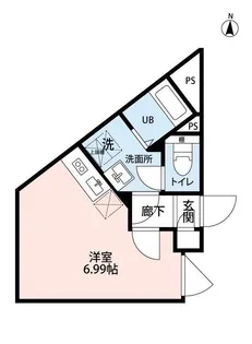 Axis西日暮里【3階】の間取り