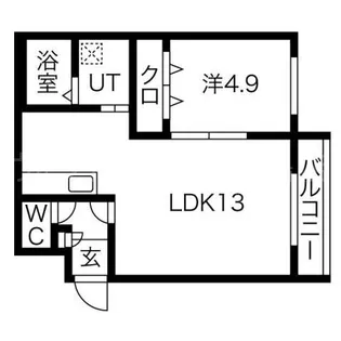 レスポワール月寒公園【2階】の間取り