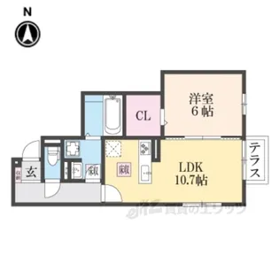 LEGALO伏見【1階】の間取り