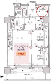 マスターズセーヌ三田駅前【11階】の間取り