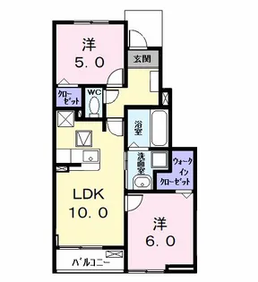 カーサみやびVIII【1階】の間取り