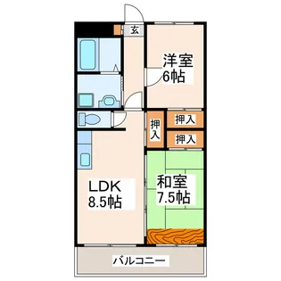 KOSEマンション【3階】の間取り
