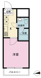 ダイアパレス新宿一丁目【2階】の間取り
