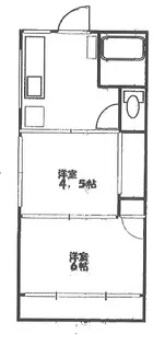 日浦ハイツ【1階】の間取り