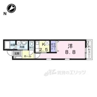サンライズオアシス【1階】の間取り