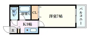 大野スポーツビル【4階】の間取り