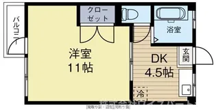 ハッピーエステート平和【2階】の間取り
