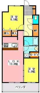 エコロジー千葉みなとレジデンス【4階】の間取り