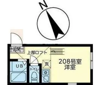 ユナイト石川町ペルファボーレ【2階】の間取り