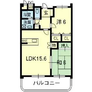 ピュアマンション大津【4階】の間取り